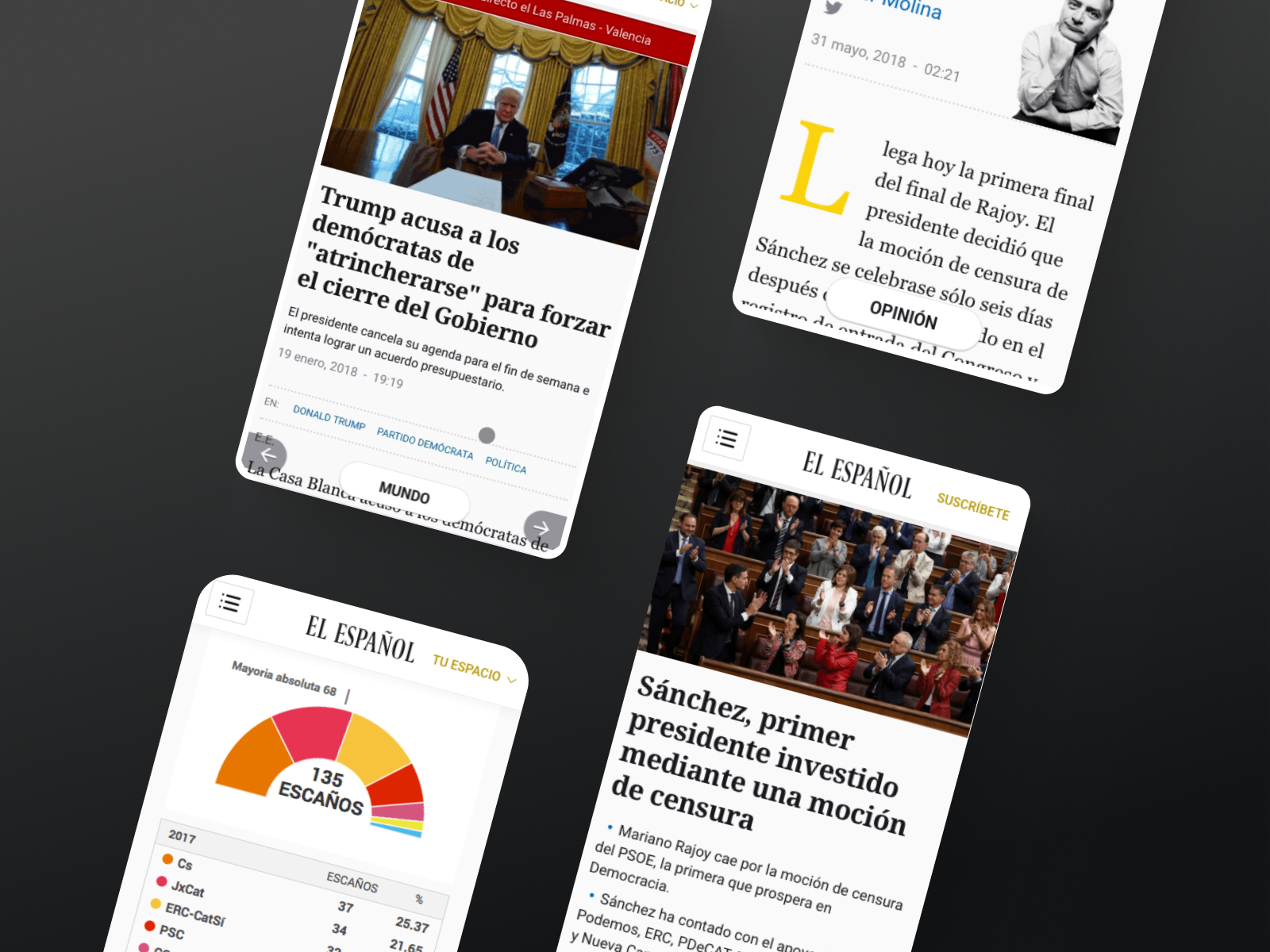 El Español is a native digital news product. • El Español y su diversidad
